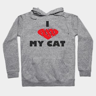 I Love My Cat Hoodie